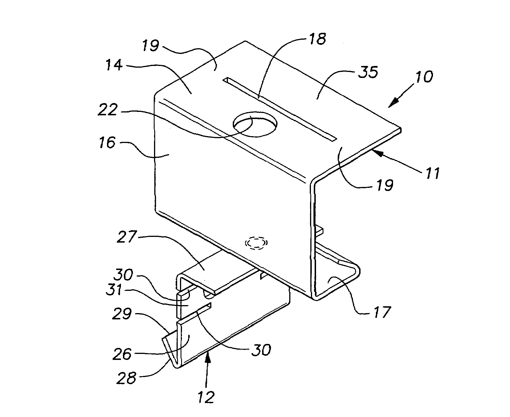 Panel attachment clip