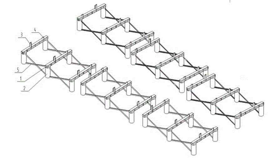 Vertical assembling construction method for trussed arch bridge