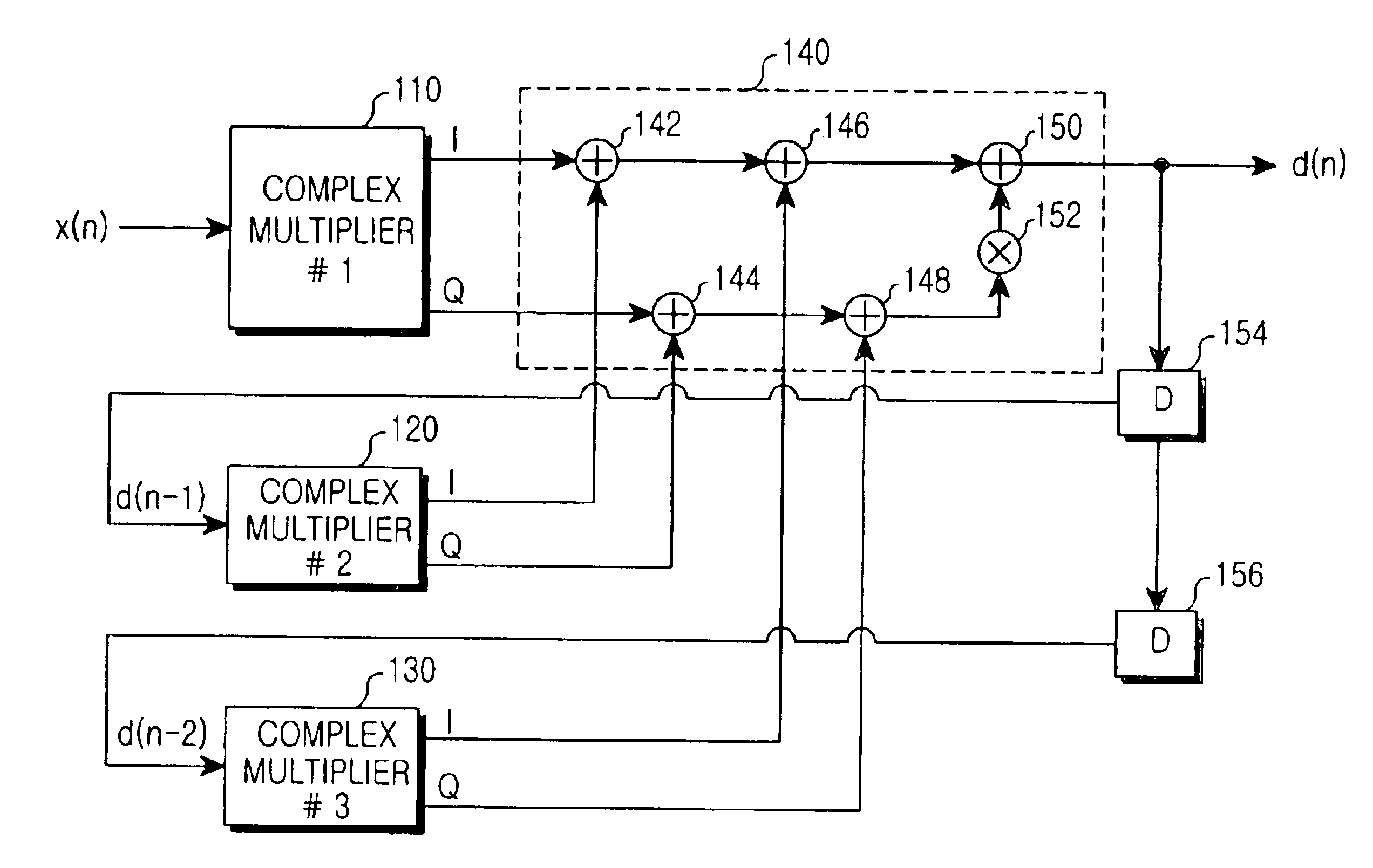 Polynomial predistorter using complex vector multiplication