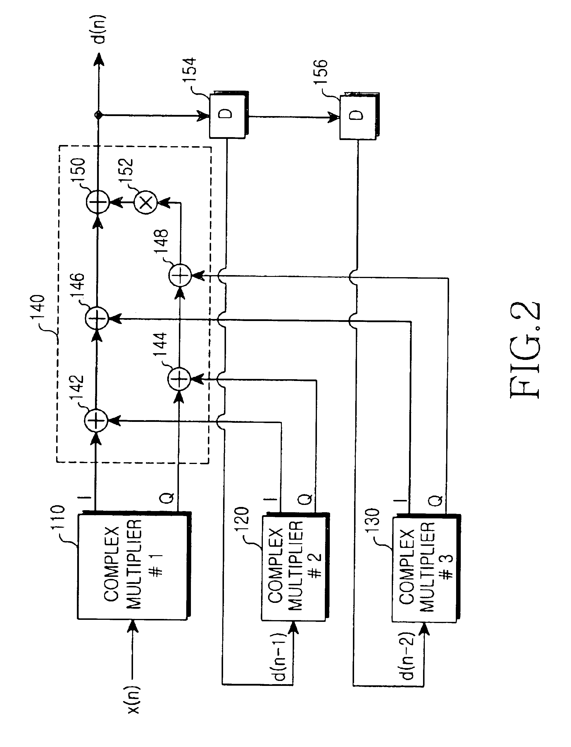 Polynomial predistorter using complex vector multiplication