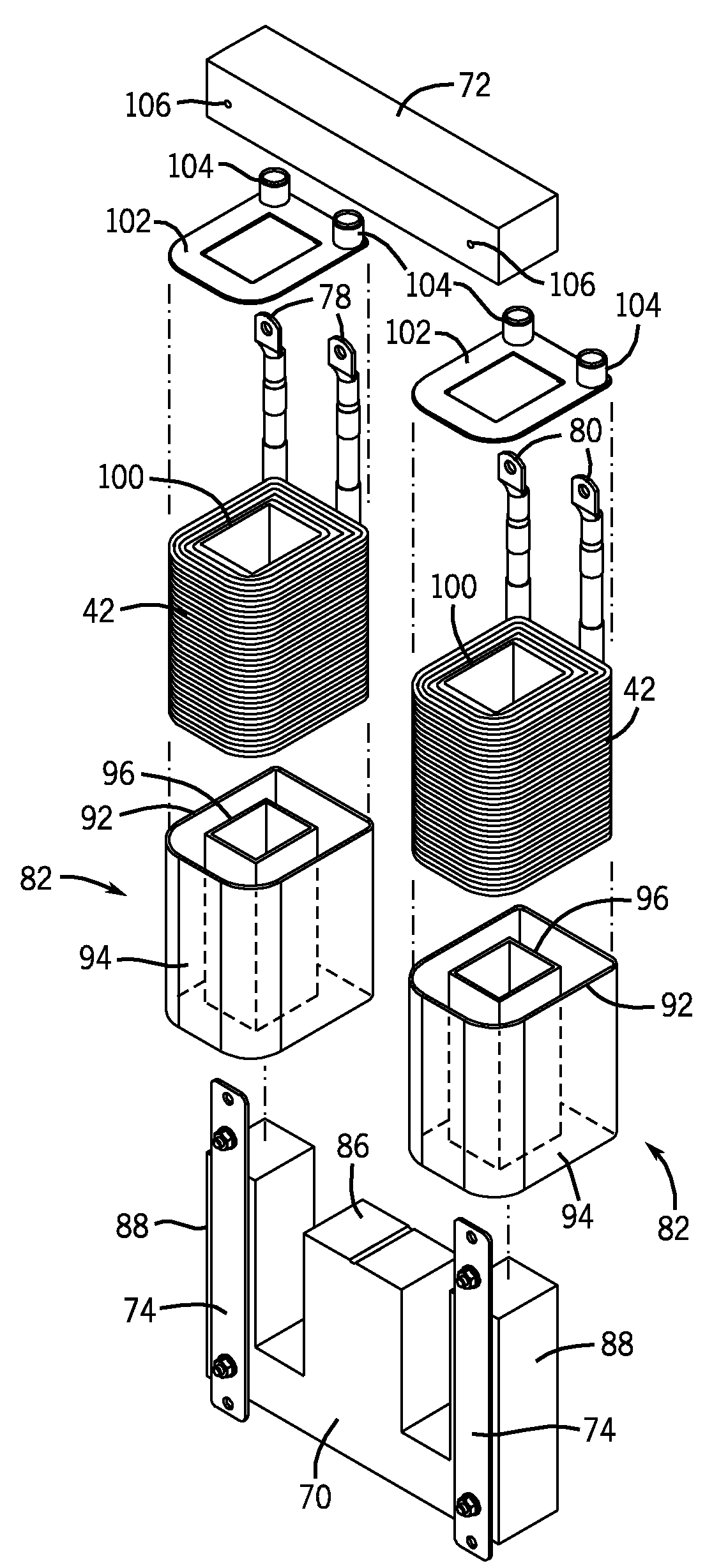 Power electronic module with an improved choke and methods of making same