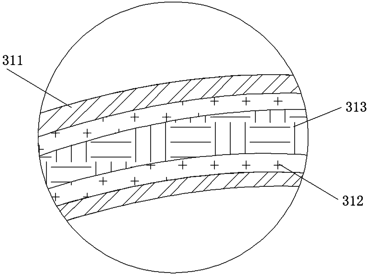 Manned high-speed elevator carbon fiber reinforced cold-resistant and flame-retardant balance compensation chain