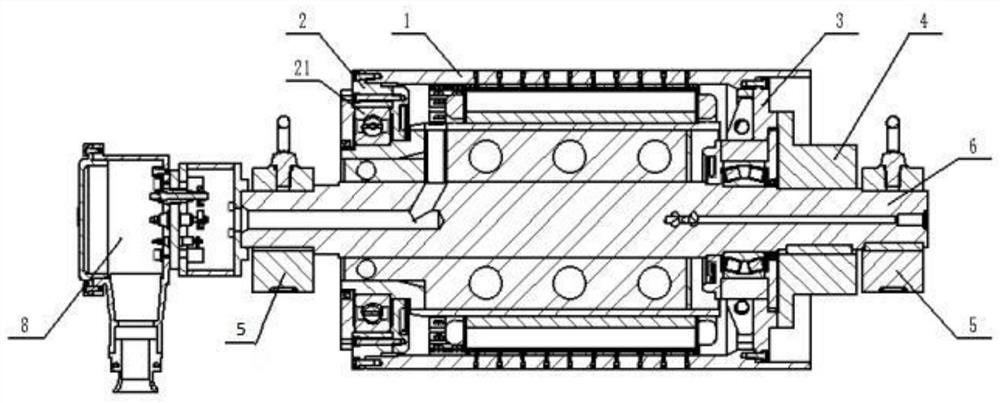 Permanent magnet electric roller with non-return device