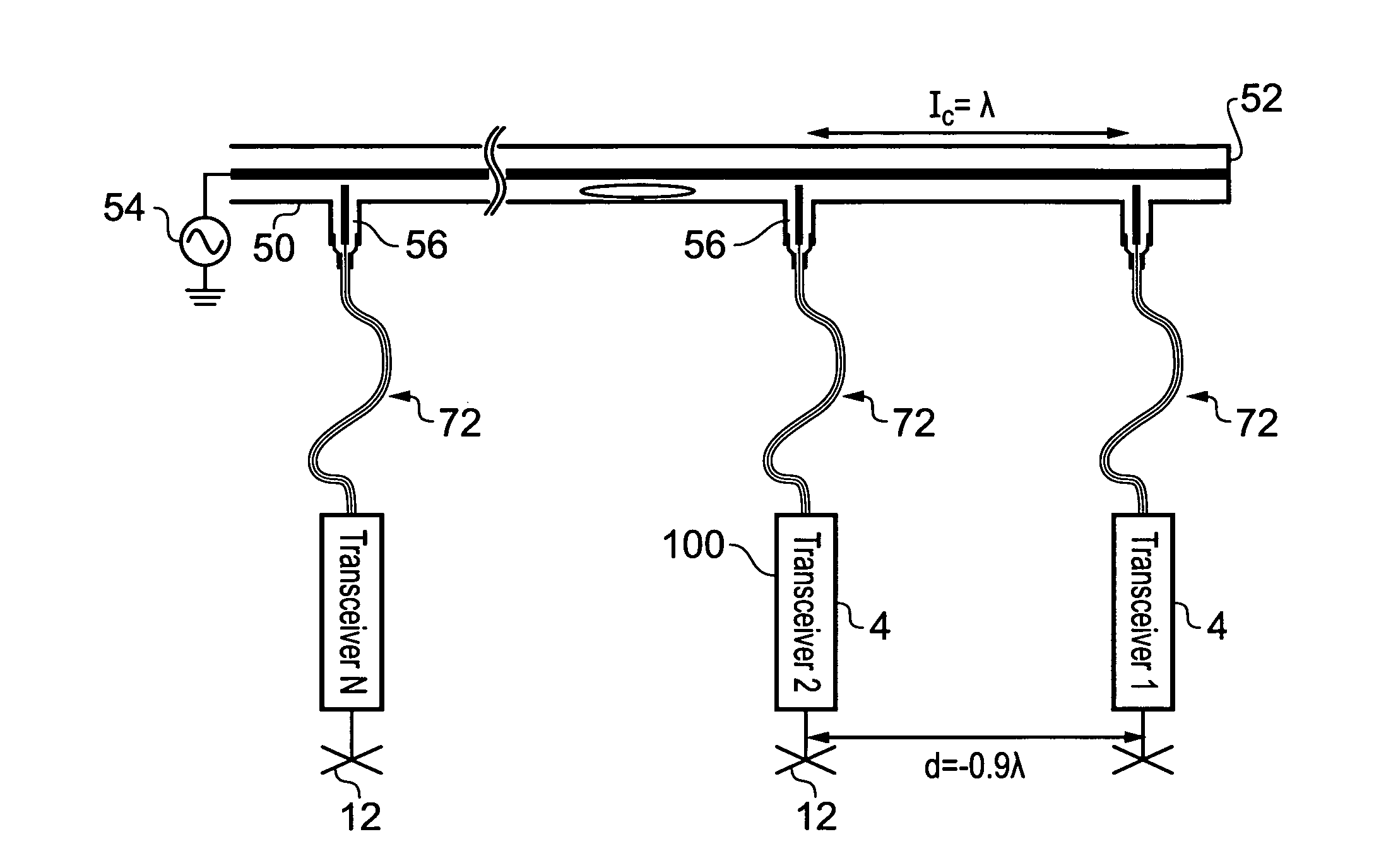 Calibration of active antenna arrays for mobile telecommunications