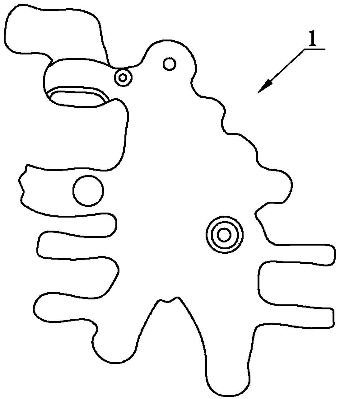 Irregular part detection and positioning method