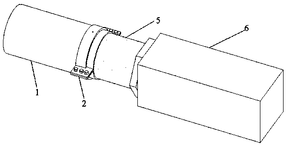 Device and method for testing shear strength and rigidity of concrete and FRP bonding interface