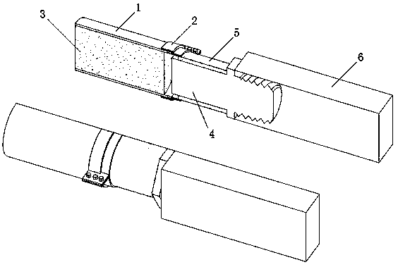 Device and method for testing shear strength and rigidity of concrete and FRP bonding interface