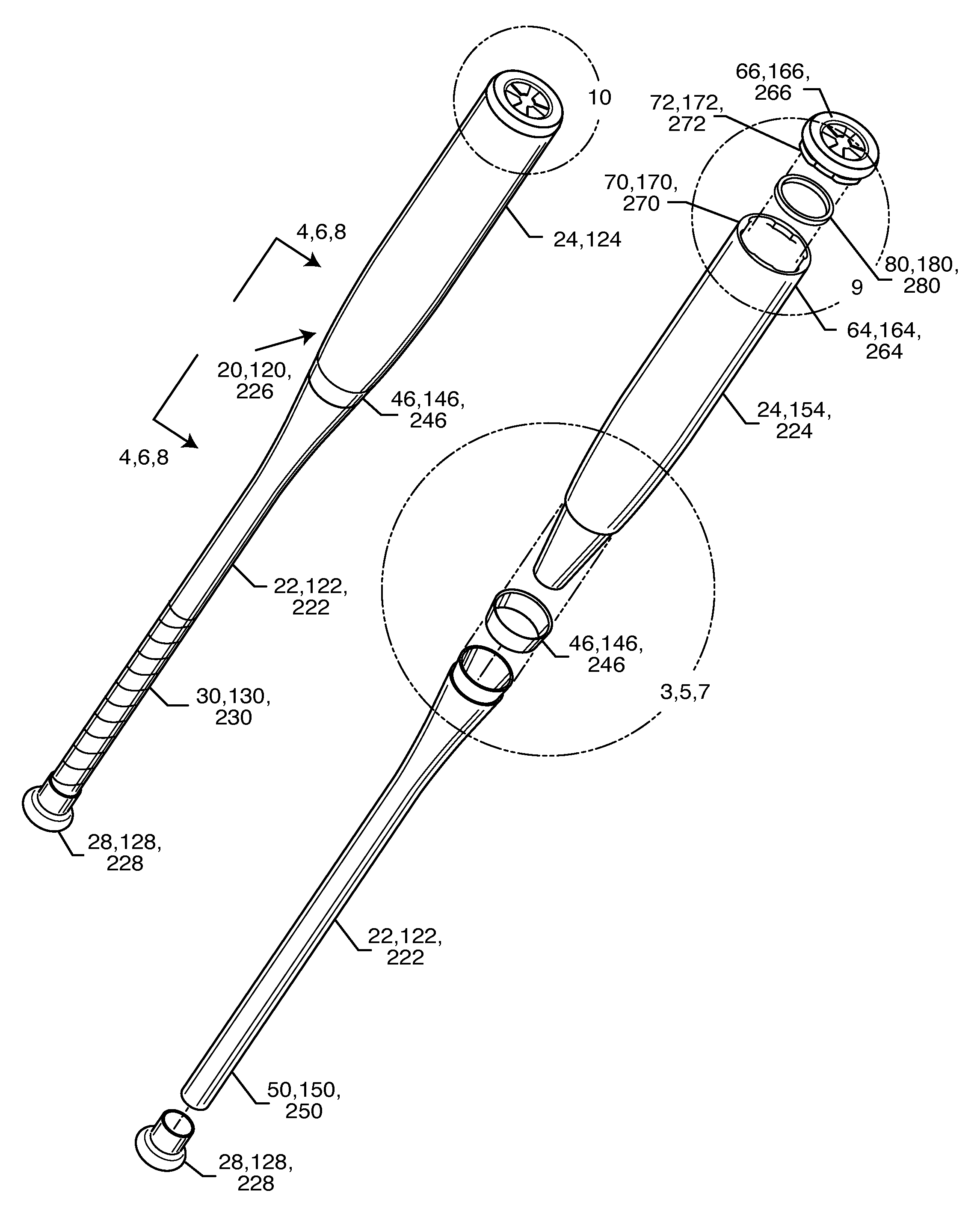 Multi-component bat and assembly process