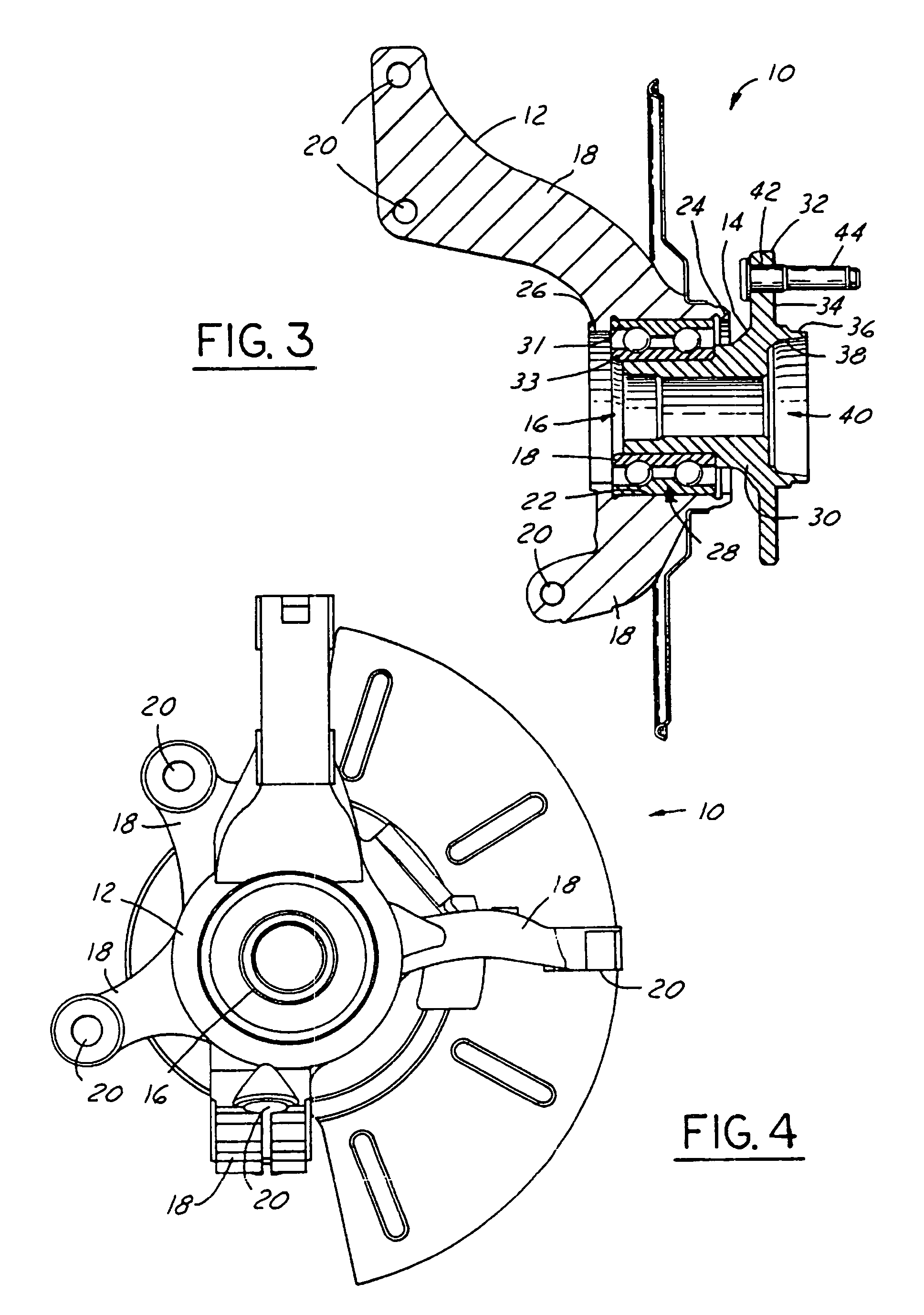 Knuckle hub assembly and method for making same