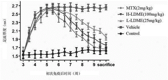 Application of levodopa methyl ester hydrochloride to preparation of drugs for preventing and treating rheumatoid arthritis