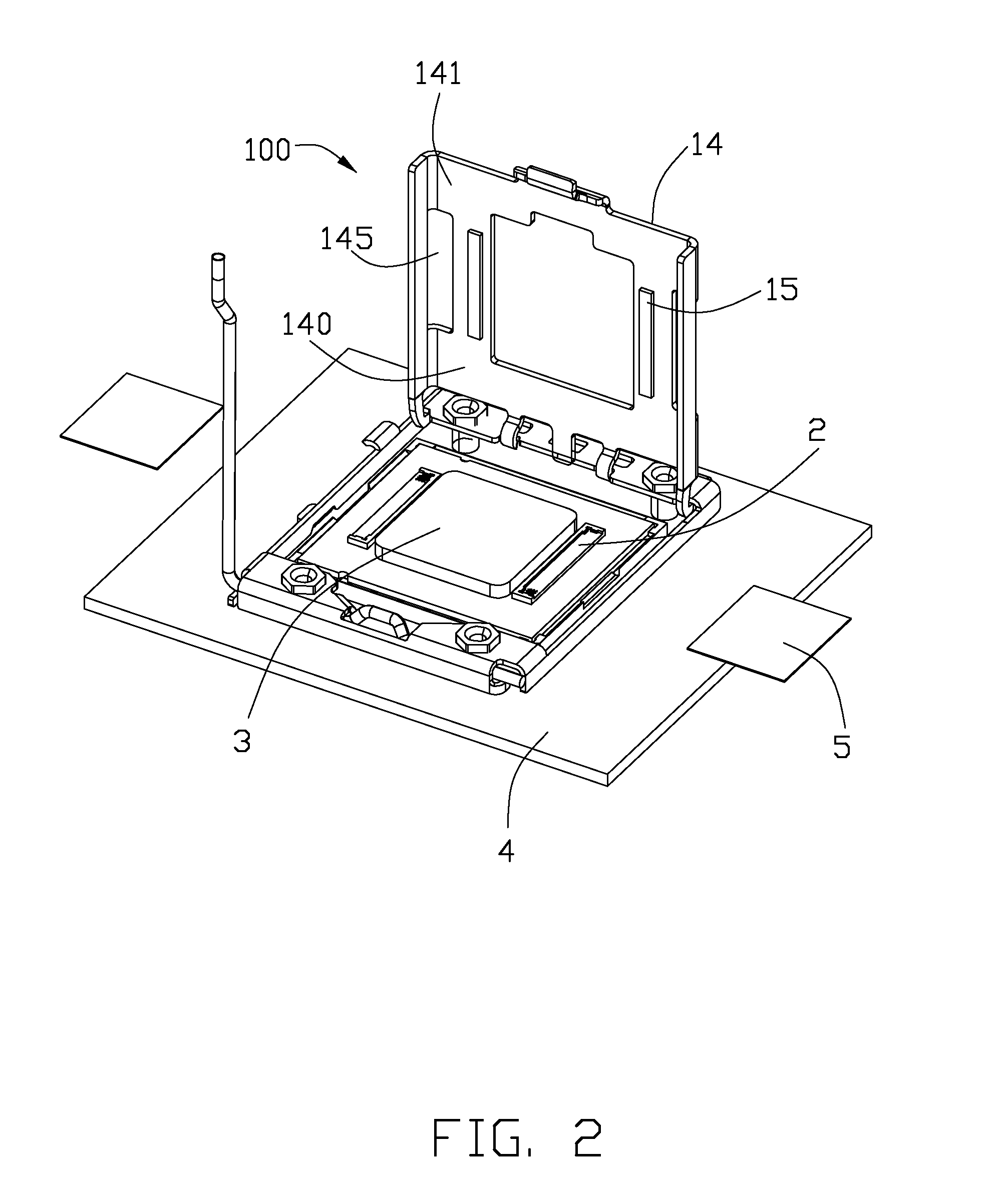 Independent loading mechanism facilitating interconnections for both CPU and flexible printed cable