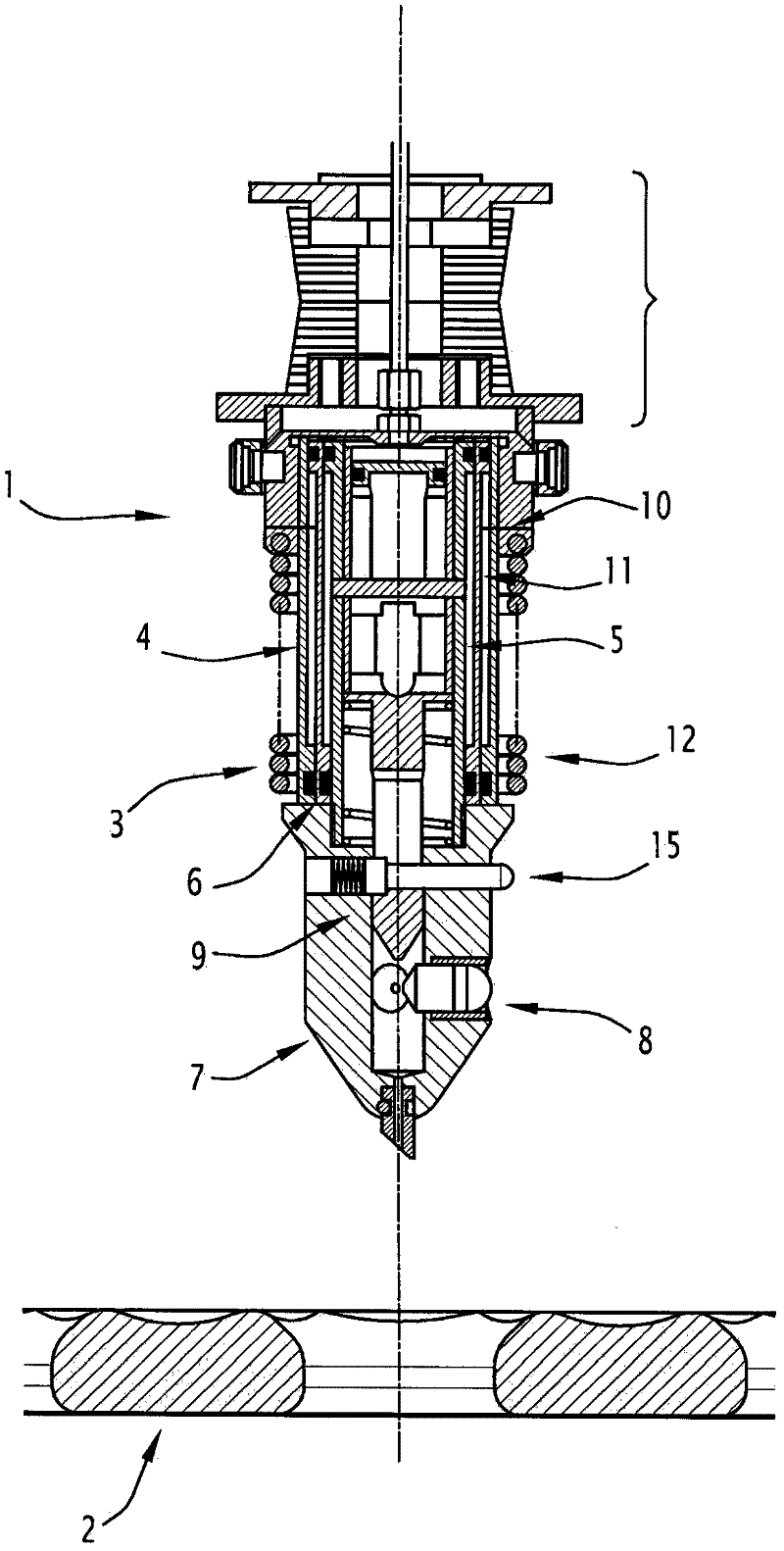 Anchoring harpoon, for example for an aircraft, and anchoring system including one such harpoon