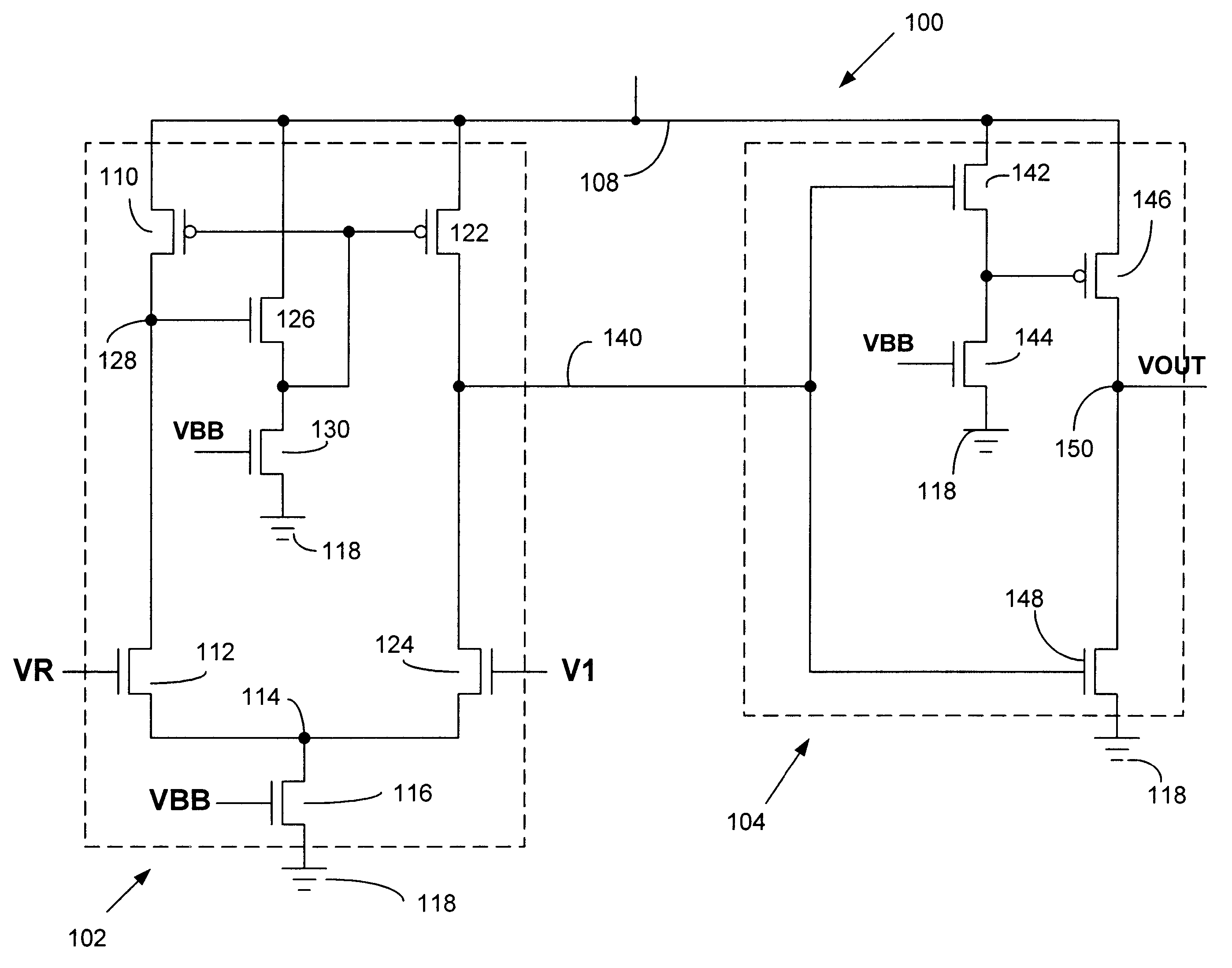 Integrated circuit comparator or amplifier