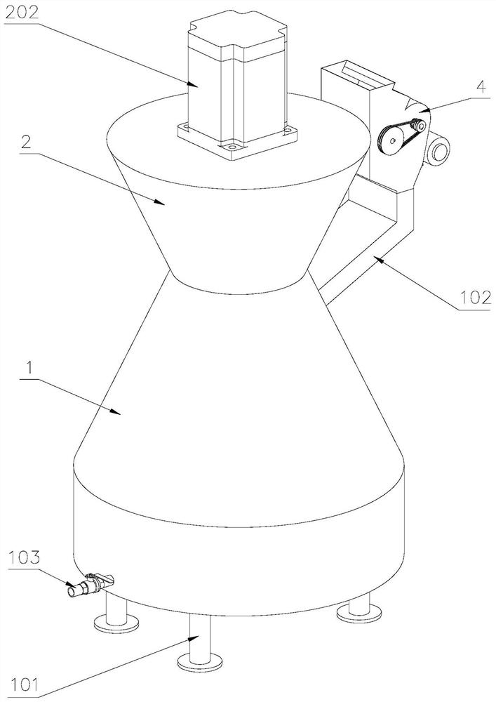 Water-fertilizer-pesticide uniform mixing device for agricultural drip irrigation