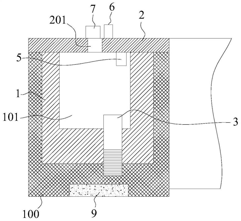 Faraday cup assembly, ion implantation device and use method thereof