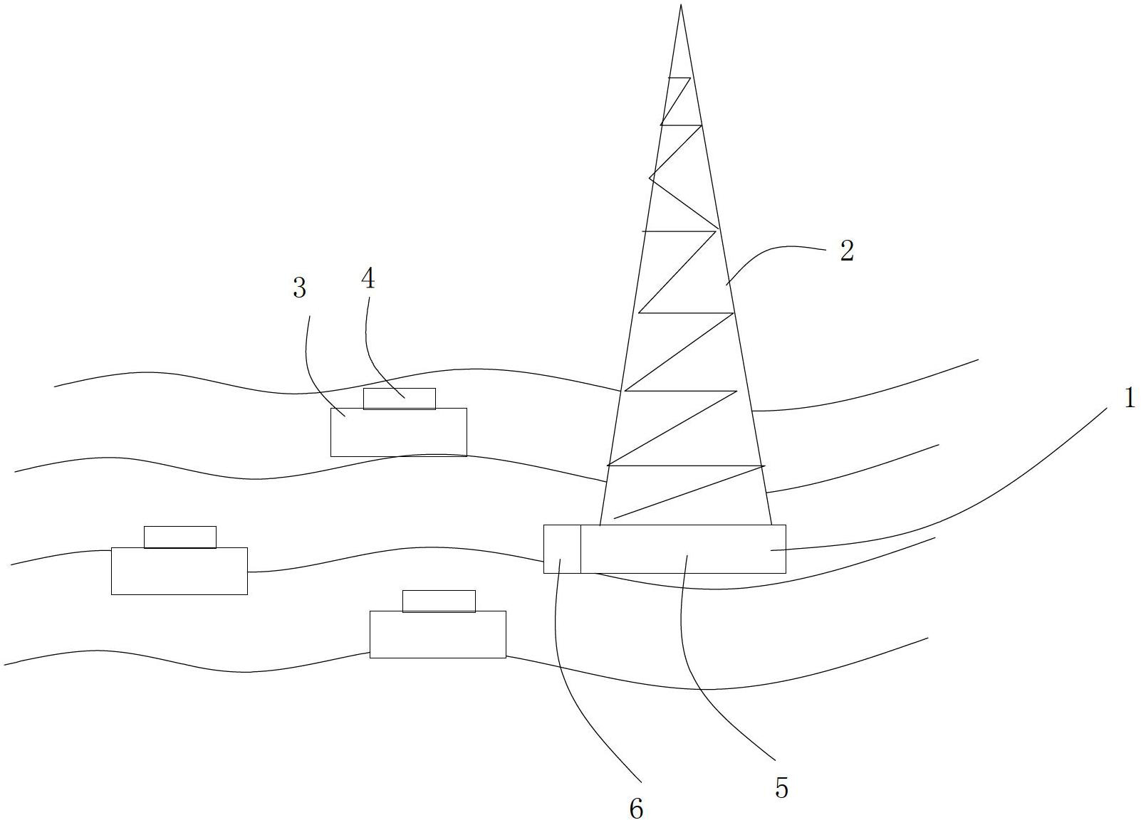 Seaborne anemometry device and measuring method