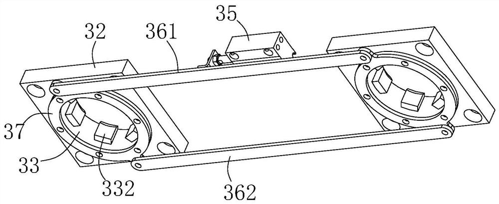 Lower die underframe assembly and hot-pressing lower die structure