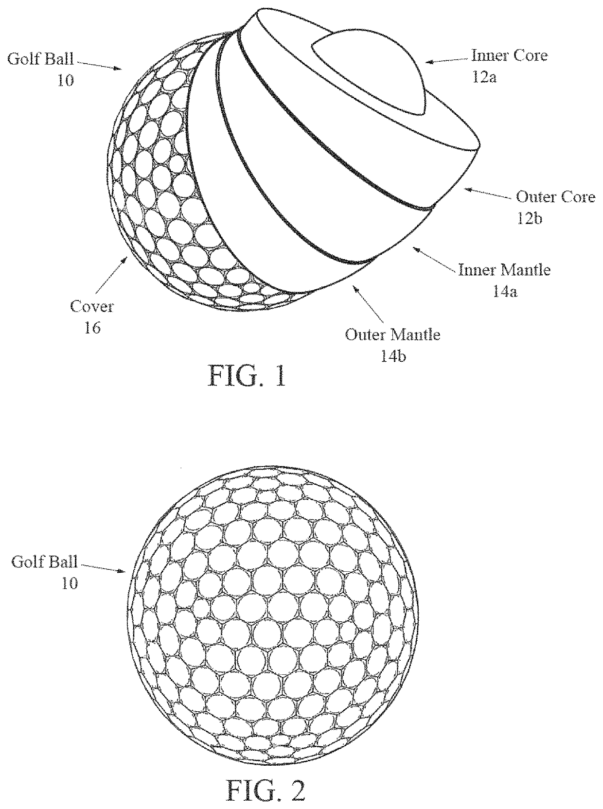 Functionalized aluminosilicate microspheres for golf ball applications