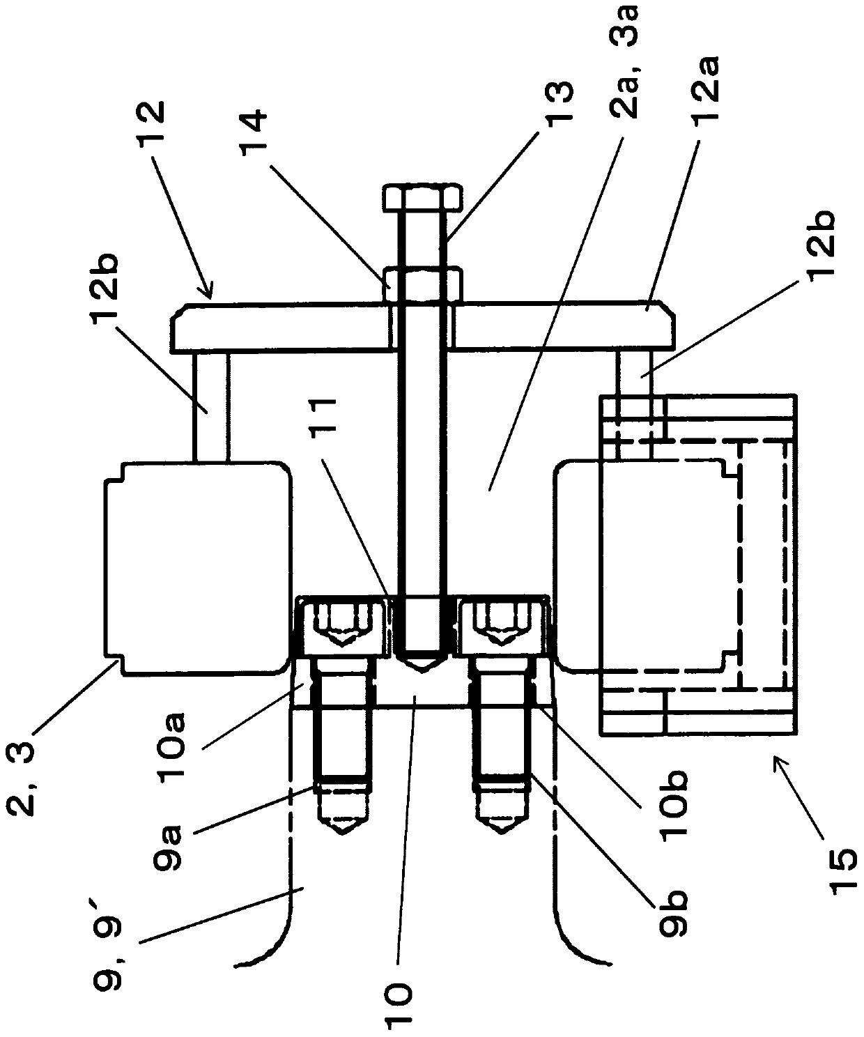 Compression roller assembly jig and compression roller assembly method in dry granulation device