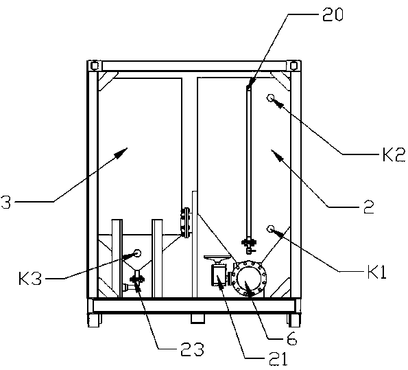 Slag-containing sewage recovery device