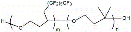 Fluorine-containing polyether glycol and preparation method thereof