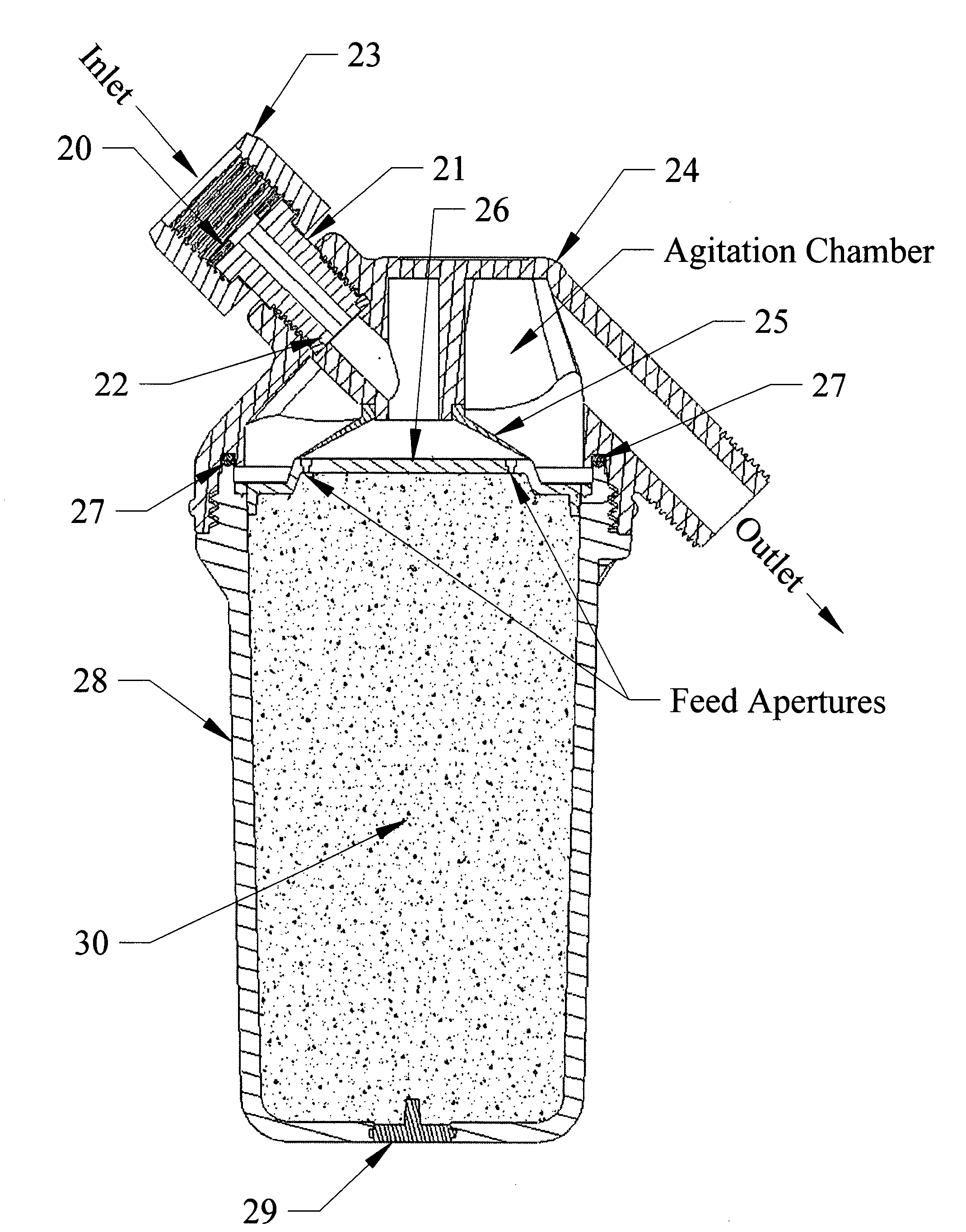 Shower filter apparatus