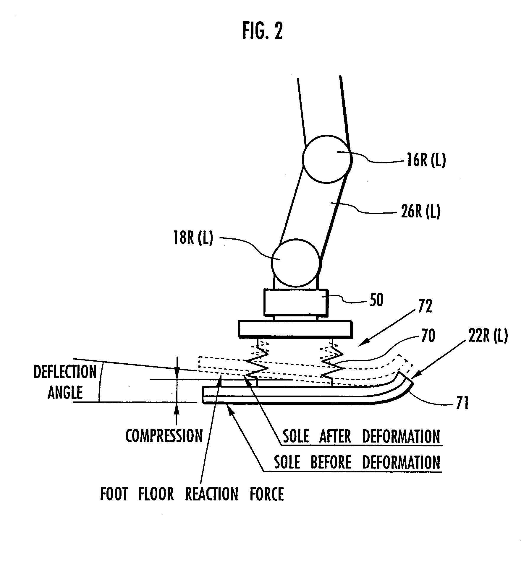 System for estimating attitude of leg type moving robot itself