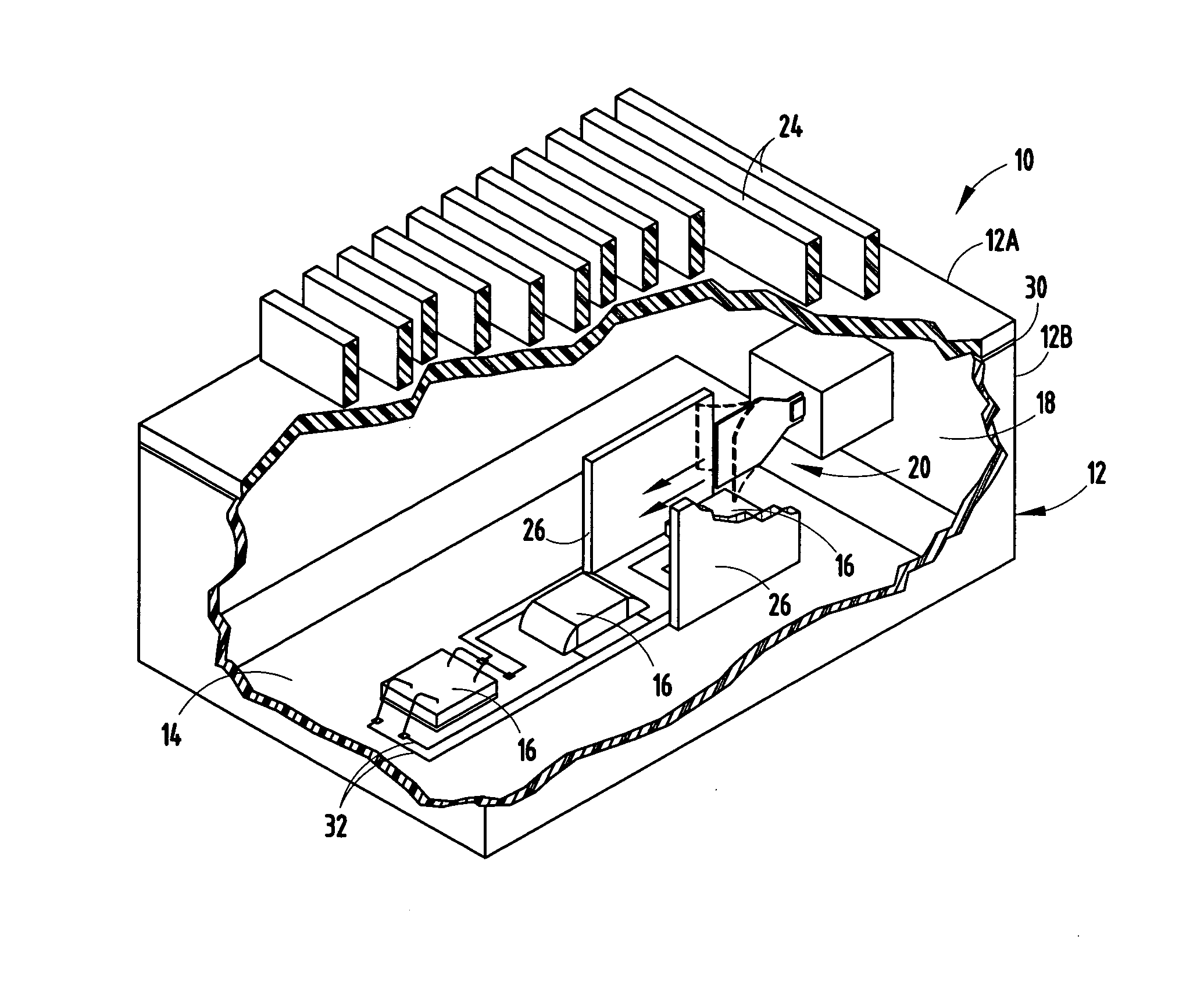 Electronic package and method of cooling electronics