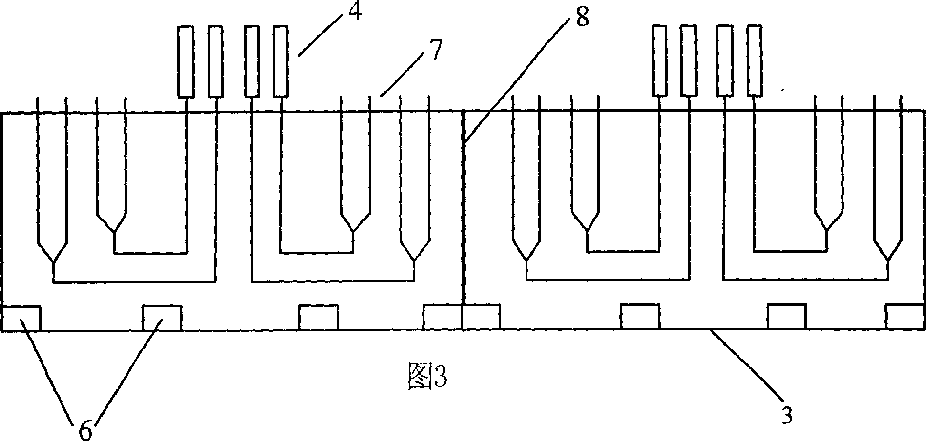 Multi radiation reqion pyrolyzer and its use