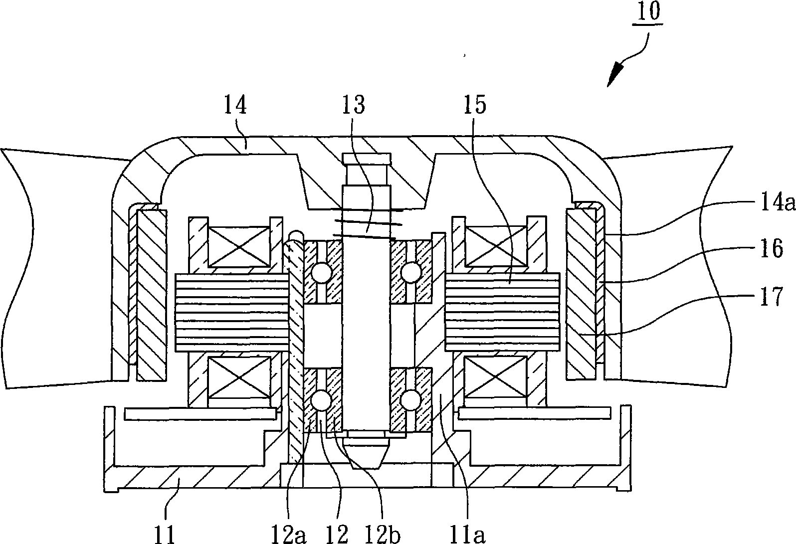 Thin fan structure