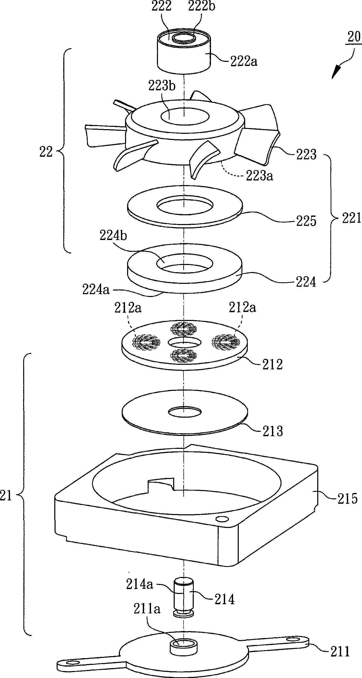 Thin fan structure