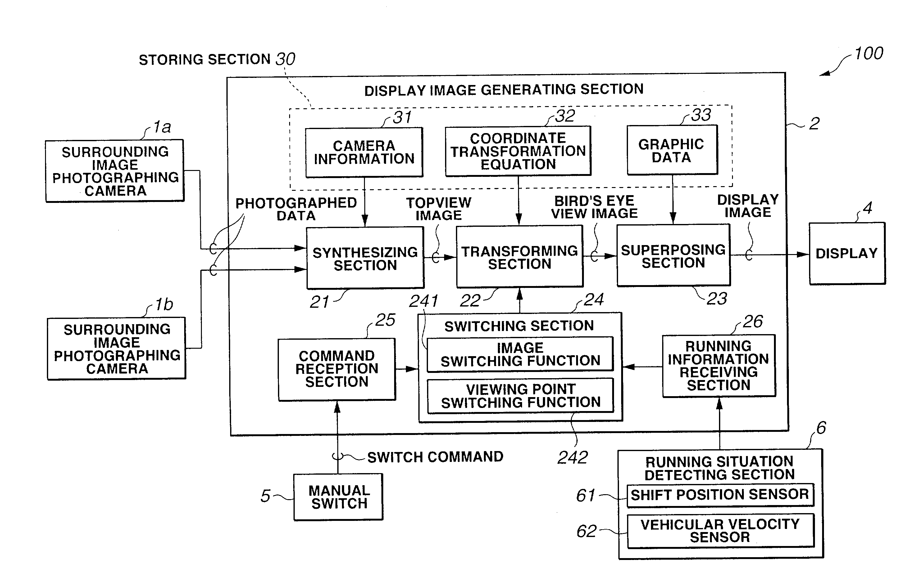 Image display apparatus, method, and program for automotive vehicle