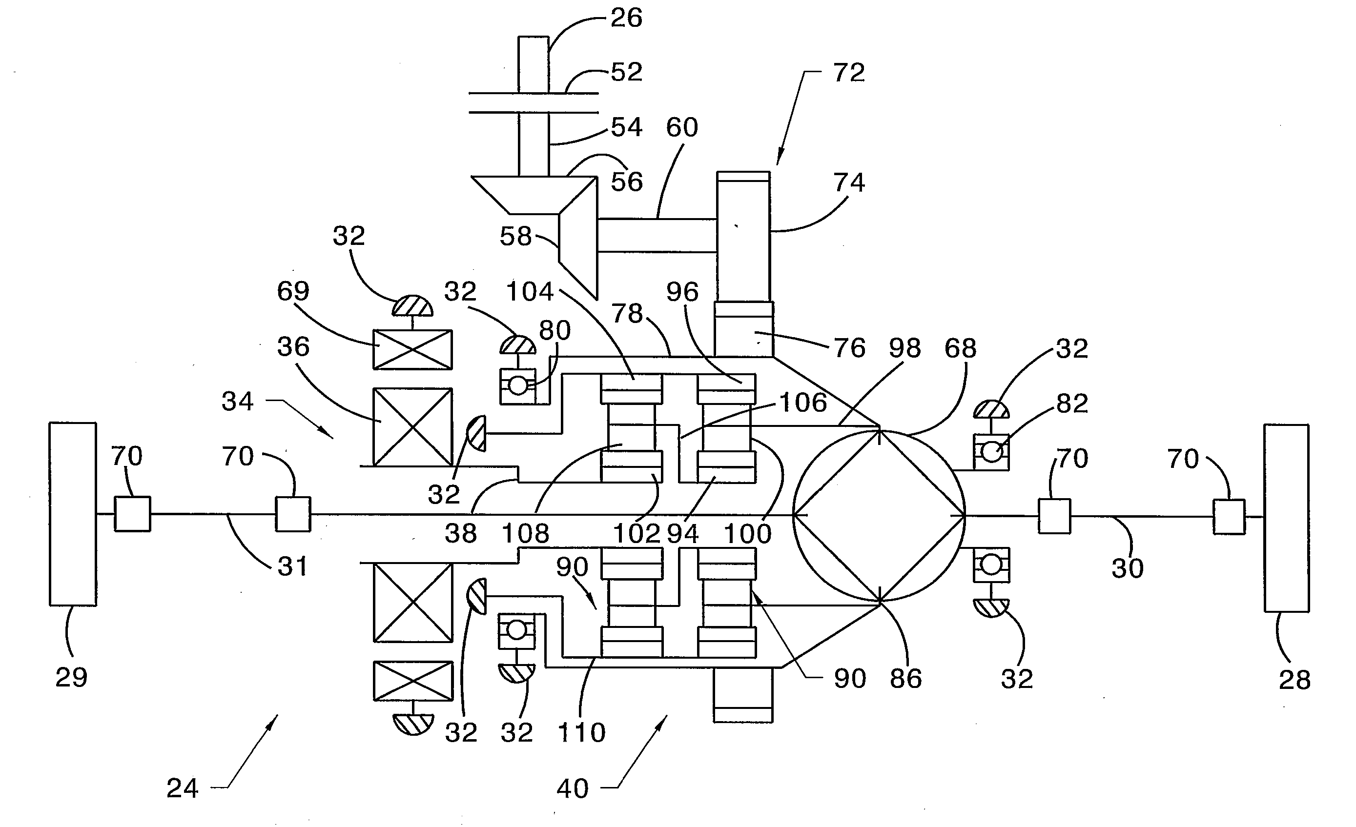 Axle drive unit for a hybrid electric vehicle