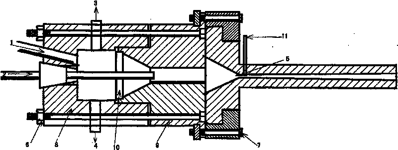 De-Laval-Type nozzle for cold spraying