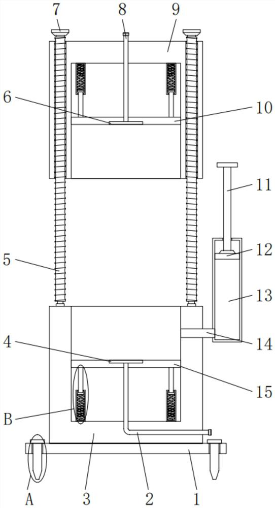 Testing device for cylindrical lithium ion battery