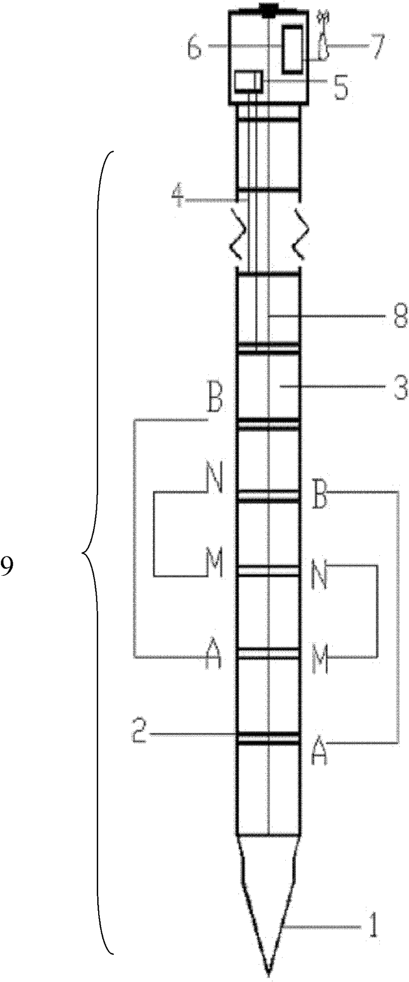 An in-situ automatic monitoring system and method for underground sewage pipeline leakage