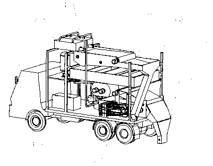 Movable type solid-liquid separation treatment device of feces