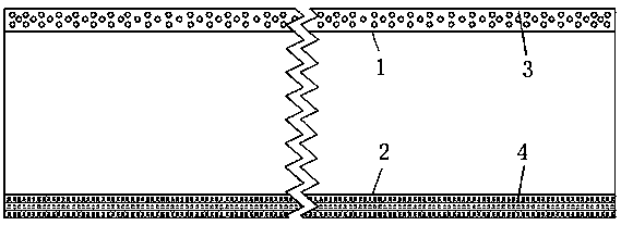 Punching polyethylene self-adhered waterproof coiled material as well as preparation method and using method thereof