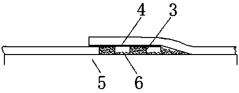 Punching polyethylene self-adhered waterproof coiled material as well as preparation method and using method thereof