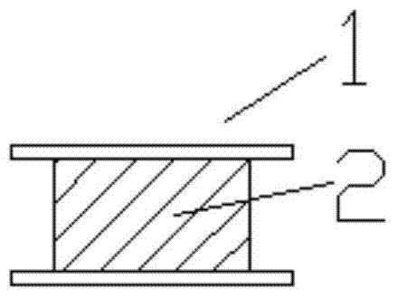 Vibration isolation plate device in soil matrix treatment engineering and construction technology thereof