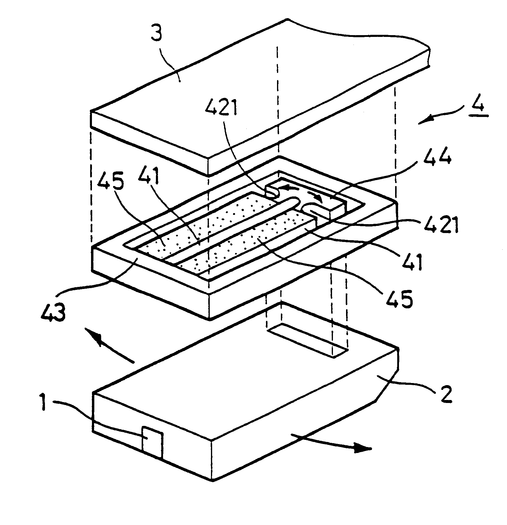 Read/write head including displacement generating means that elongates and contracts by inverse piezoelectric effect of electrostrictive effect