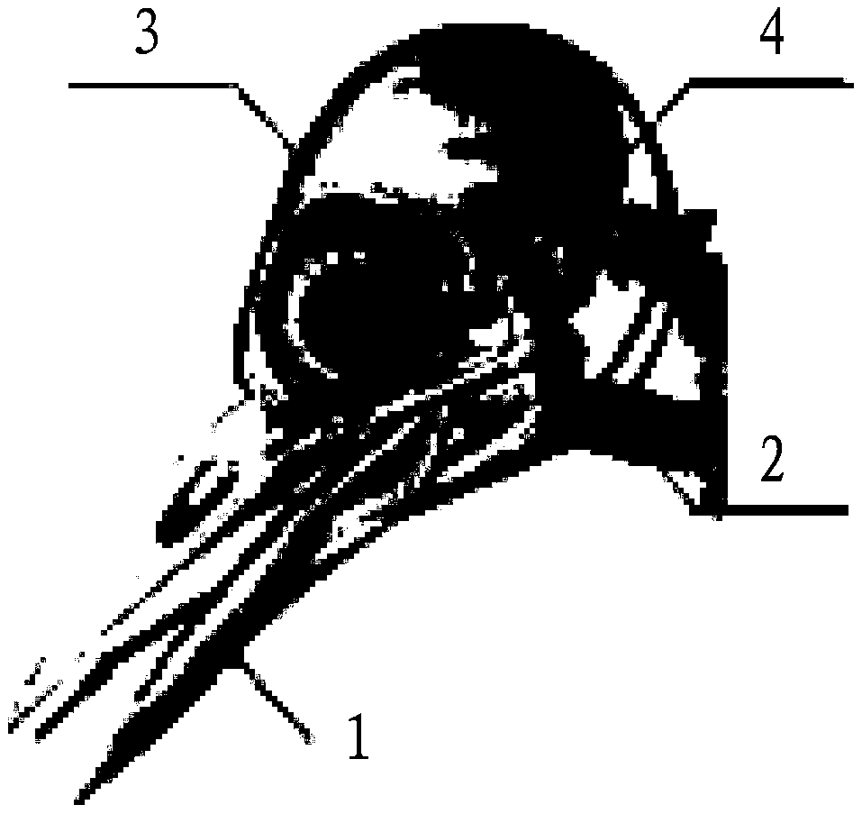 Woodpecker head-imitated impact-resistant structure and manufacturing method thereof