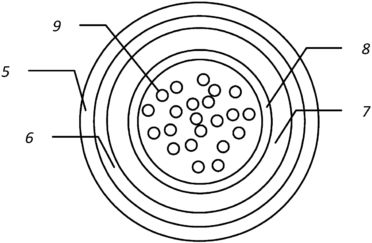 Woodpecker head-imitated impact-resistant structure and manufacturing method thereof