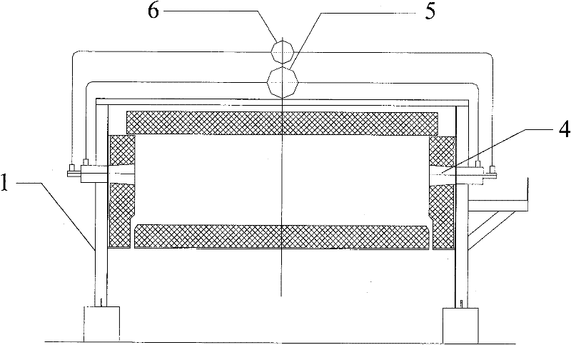 Burning pipeline system for rotary hearth furnace