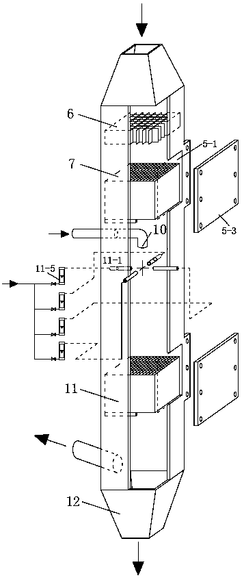 Denitration catalyst wear rate testing device and testing method