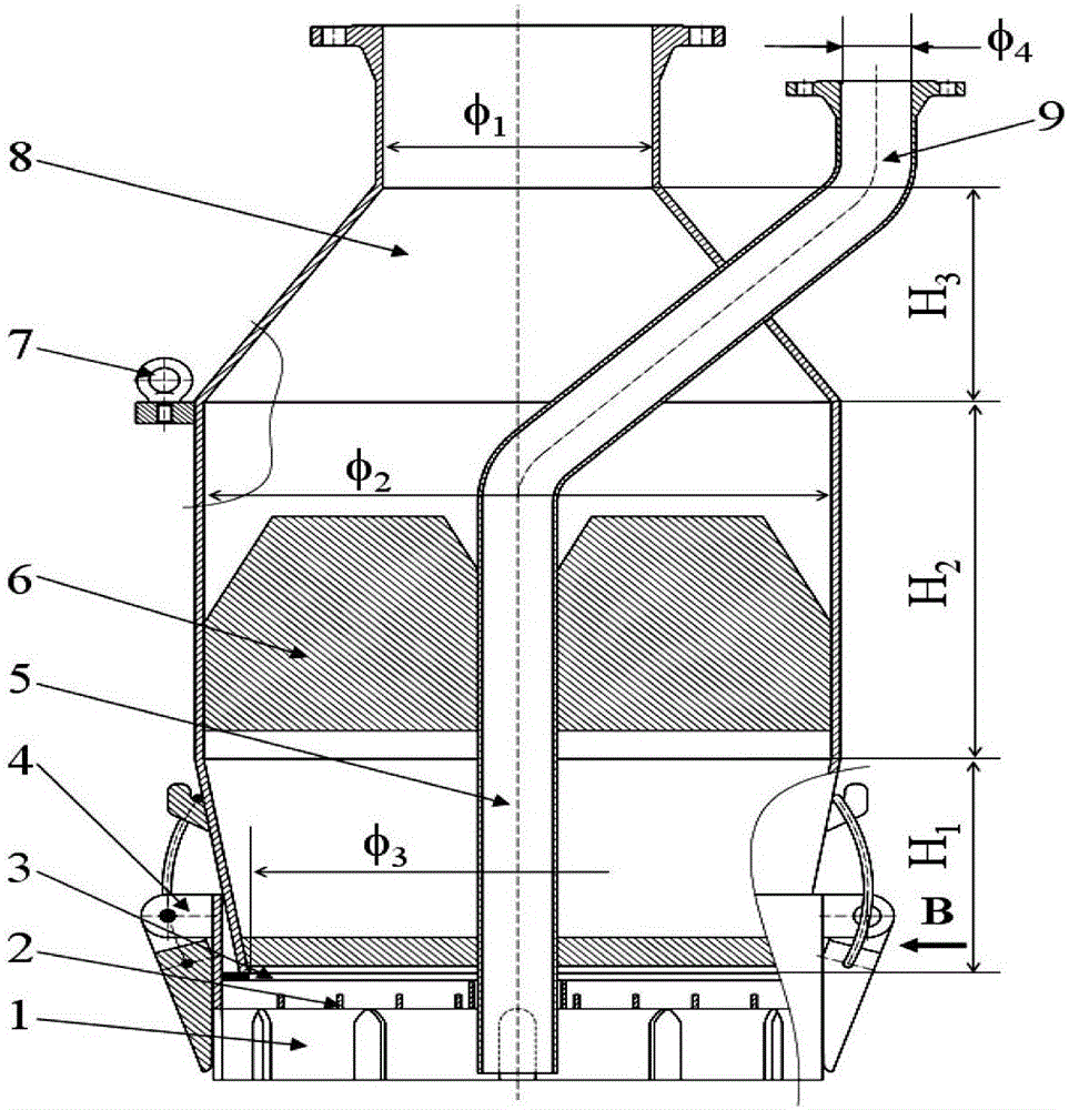 High-efficiency and pollution-free spray-suction underwater sediment classification collection device