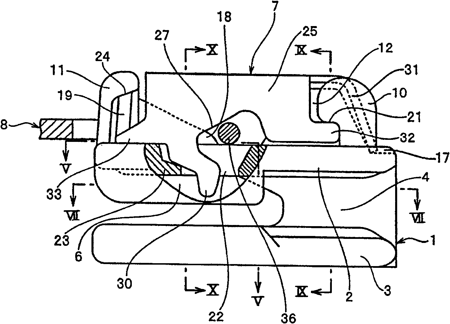 Slide fastener slider with automatic locking device