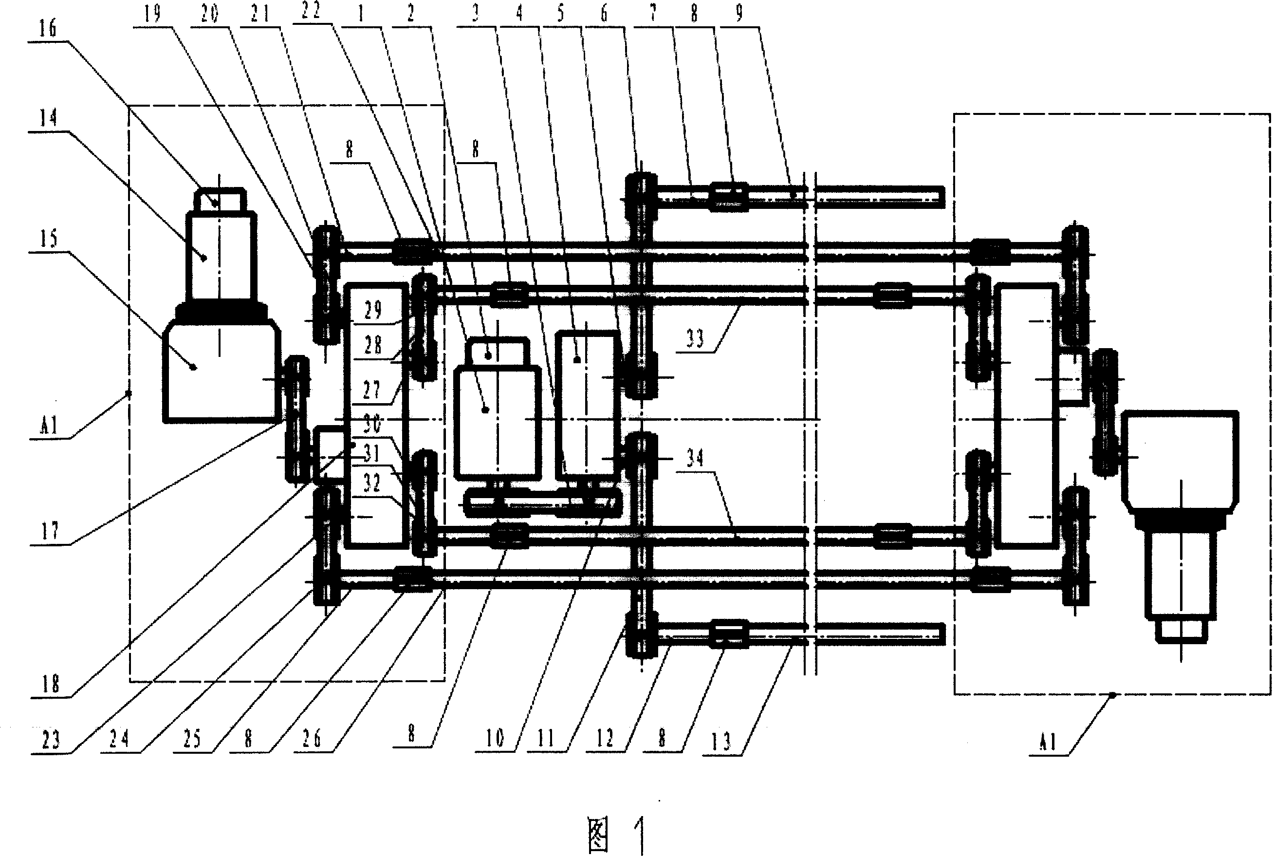 Oil-free dry multi-motor head stock and foot end drafting drive system for ring spinning frame