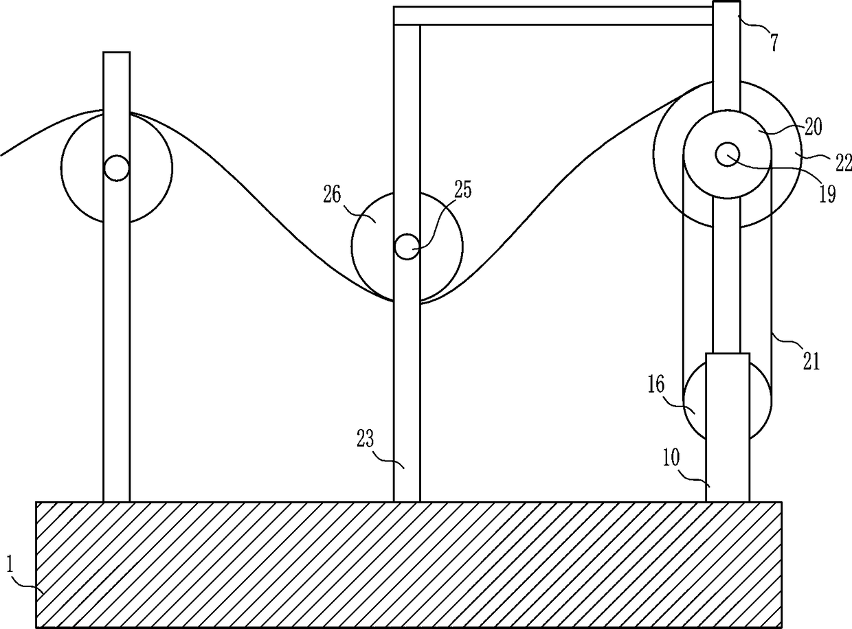 Cloth winding device for textile production