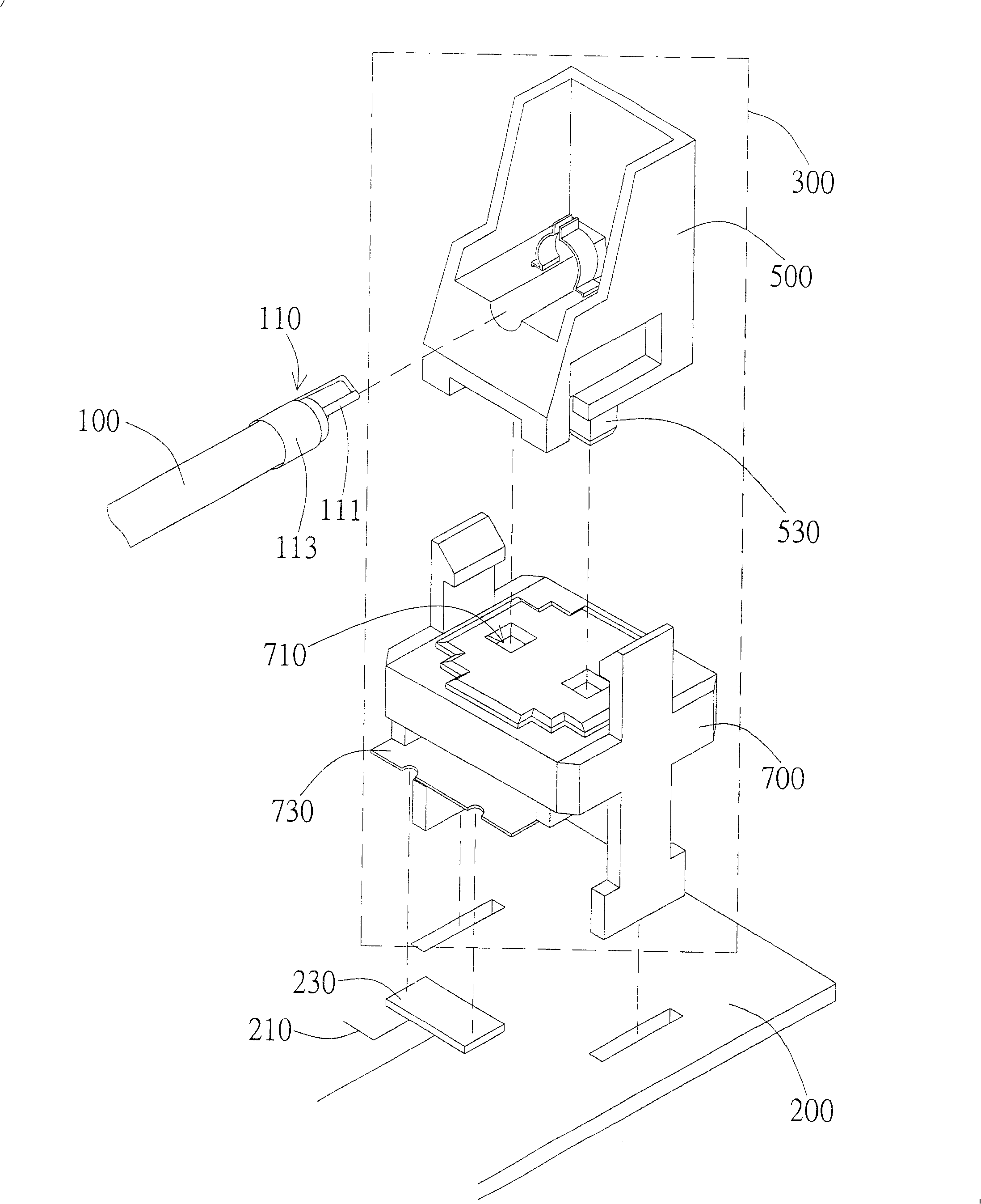 Back light module and separable light source connecting device used in the back lighting module